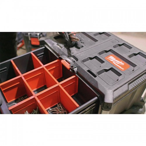Ящик для инструмента с 3-мя выдвижными отсеками PACKOUT MILWAUKEE DRAWER BOX (560x410х363мм)